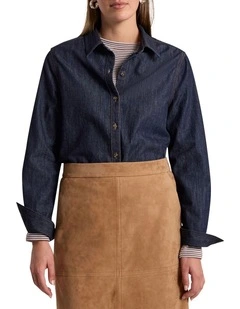 Isabella Denim Shirt in Indigo