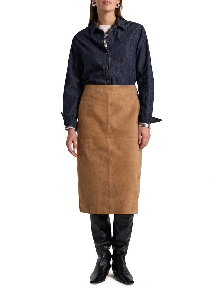 Isabella Denim Shirt in Indigo image 2