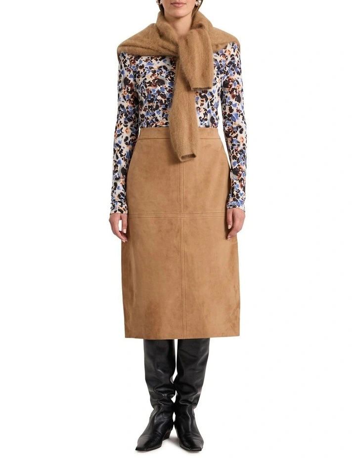 Akiro Longsleeve Tee in Pebble Multi image 2