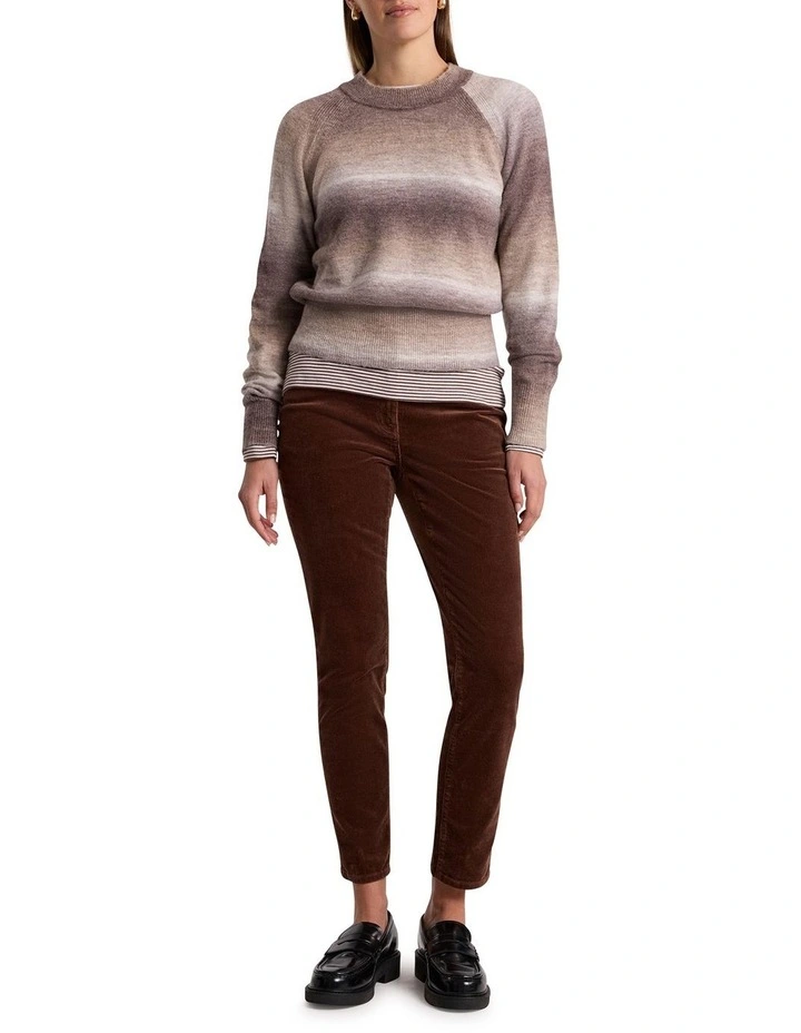 Jesse Ombre Knit in Nutmeg Ombre image 2