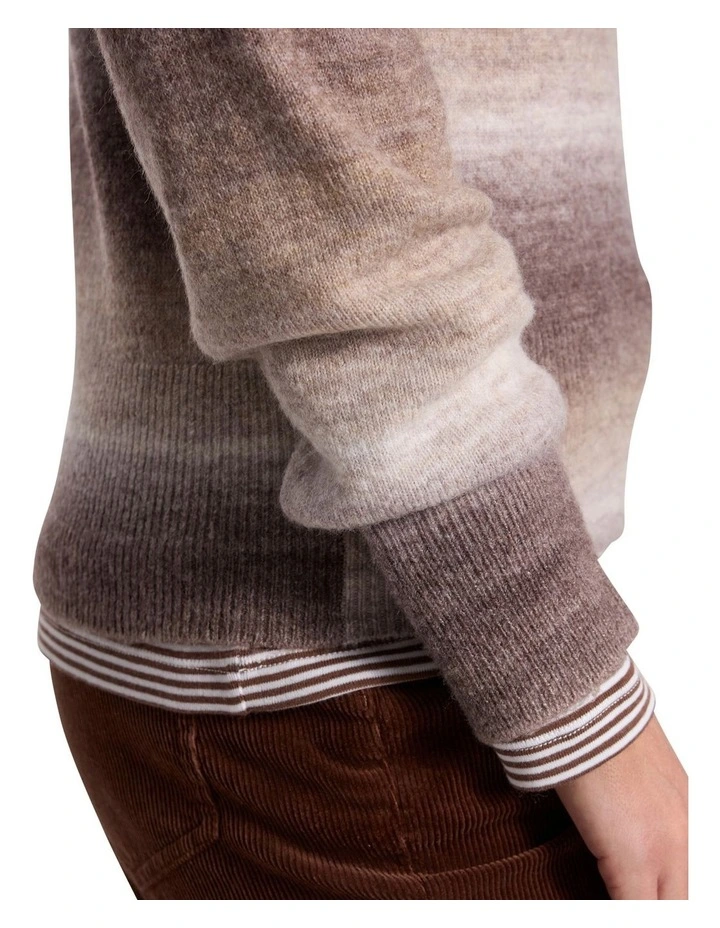 Jesse Ombre Knit in Nutmeg Ombre image 4