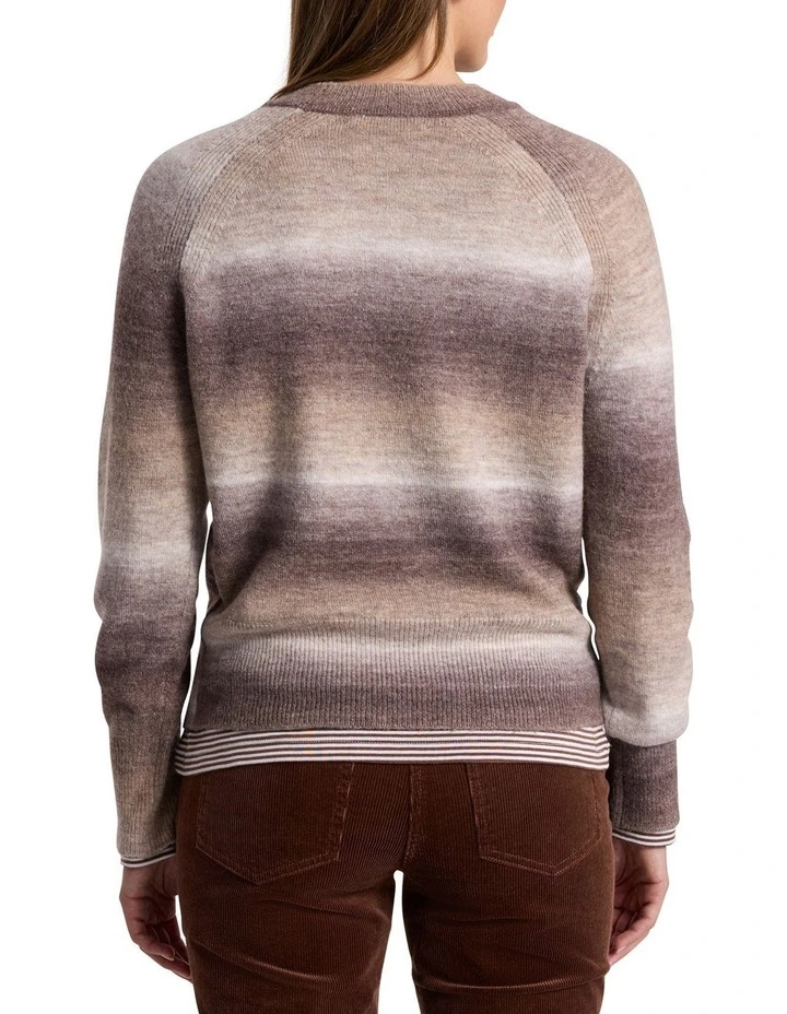 Jesse Ombre Knit in Nutmeg Ombre image 5