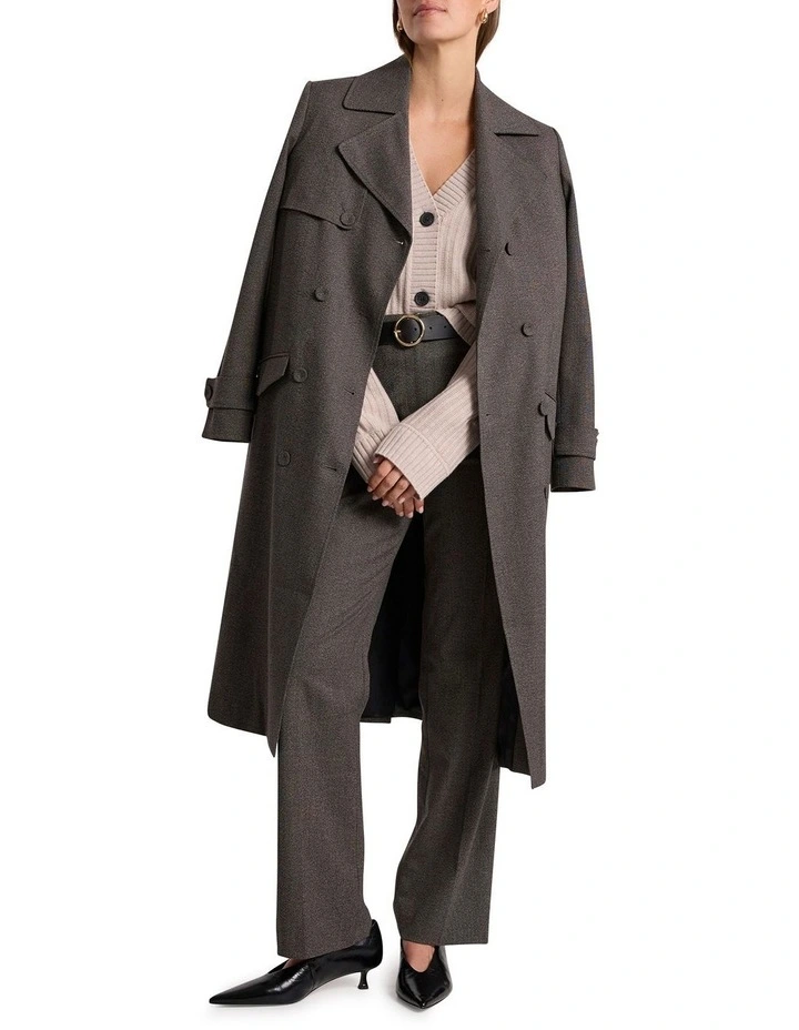 Zulu Merino Cardigan in Pebble image 2