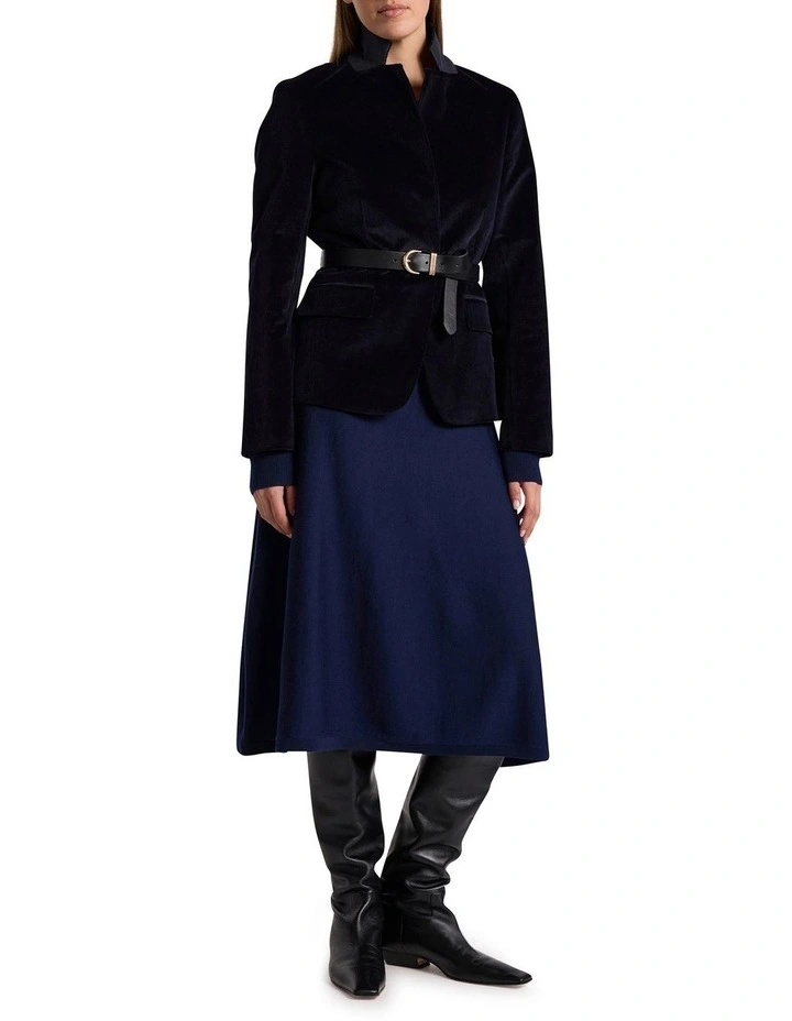 Iiona Corduroy Blazer in Navy image 2