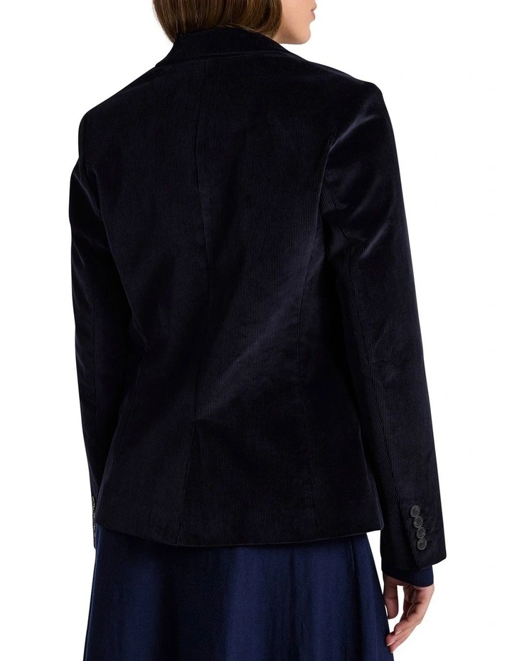 Iiona Corduroy Blazer in Navy image 5