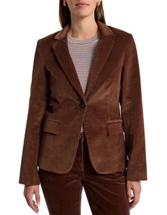 Iiona Corduroy Blazer in Nutmeg