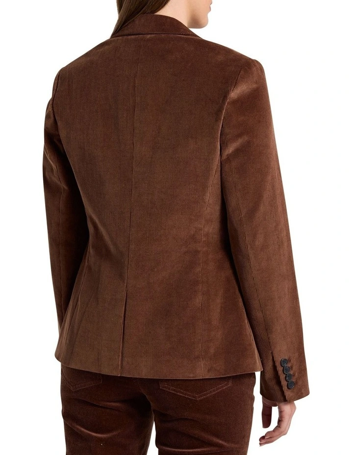 Iiona Corduroy Blazer in Nutmeg image 5