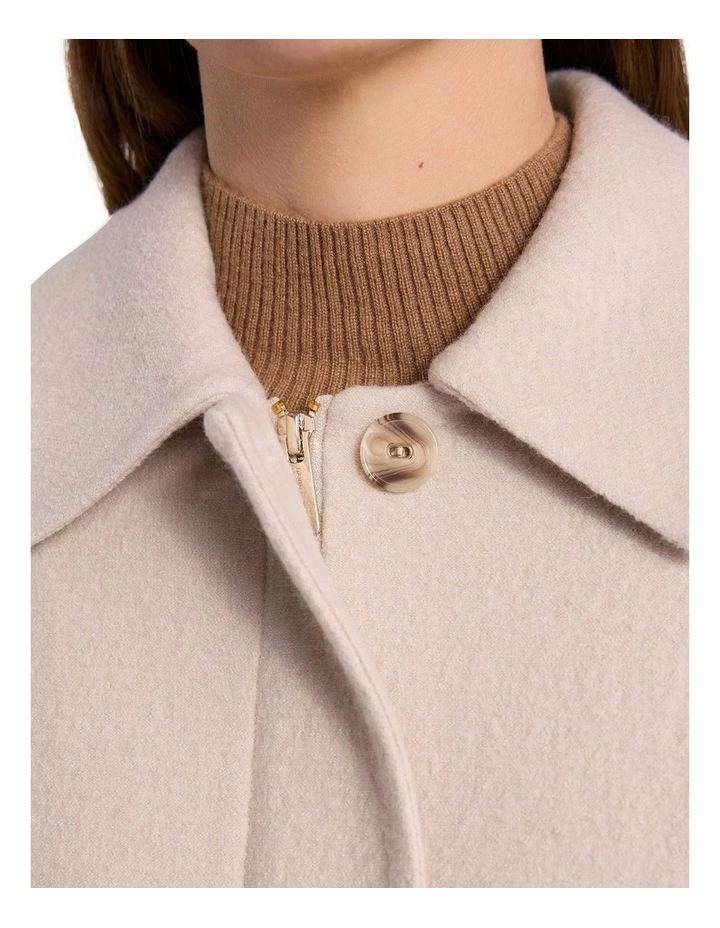 Seren Felted Wool Jacket in Pebble image 3