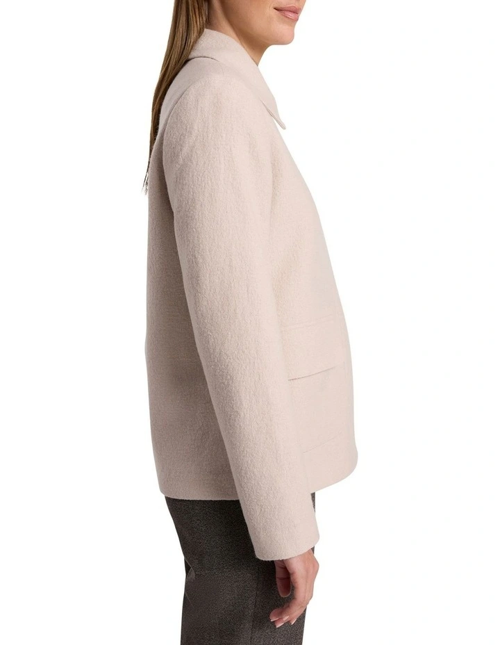Seren Felted Wool Jacket in Pebble image 4