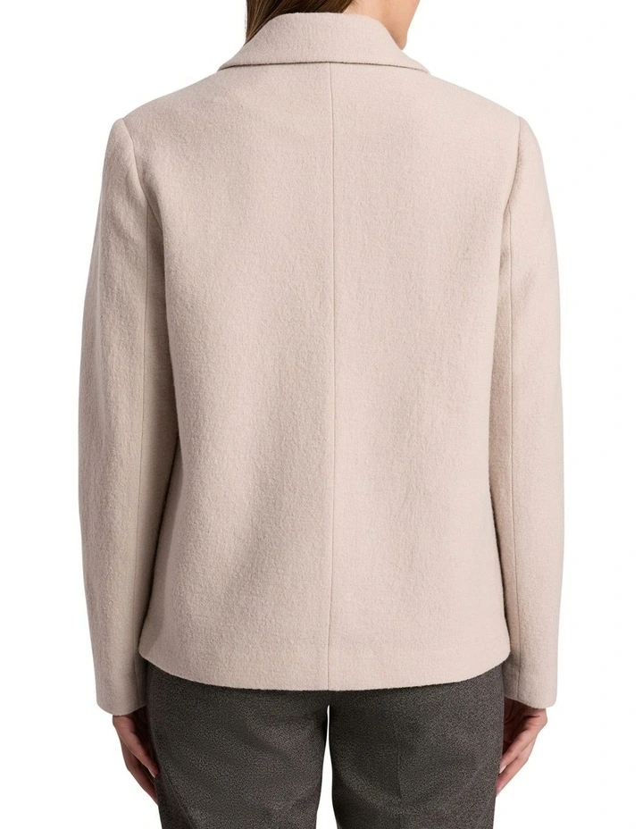 Seren Felted Wool Jacket in Pebble image 5