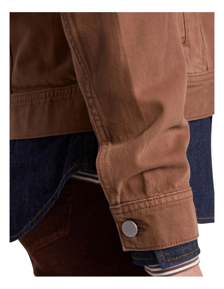 Layla Sherpa Jacket in Nutmeg image 4