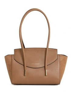 Velda Suede Shoulder Bag in Caramel