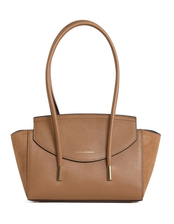 Velda Suede Shoulder Bag in Caramel image 1