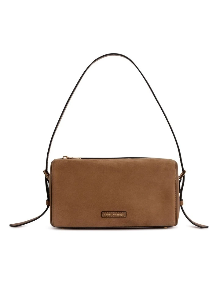 Harriet Suede Leather Bag in Caramel image 1