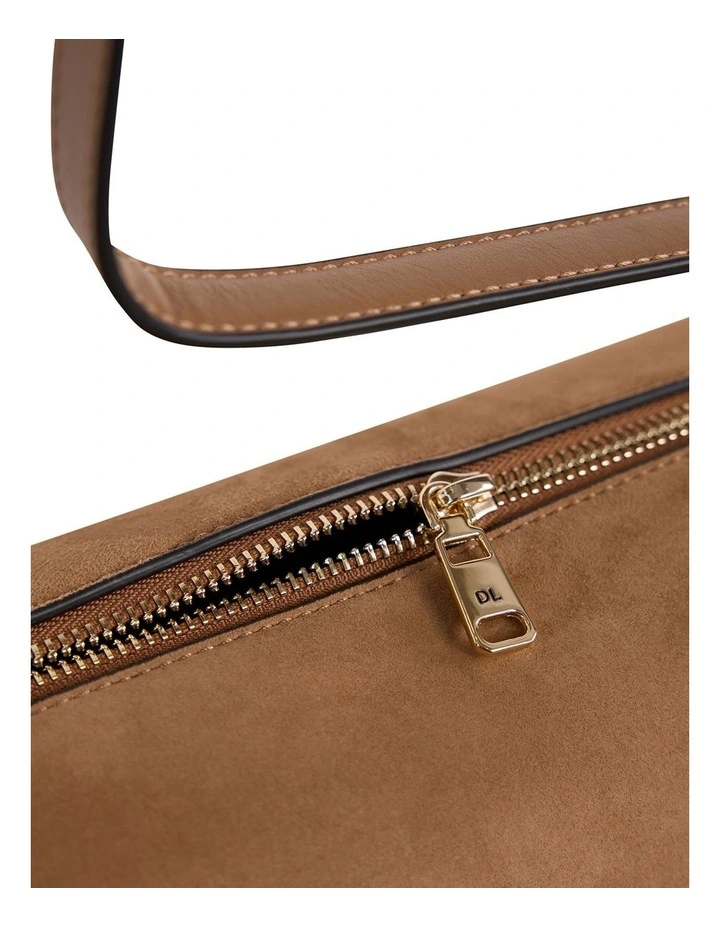 Harriet Suede Leather Bag in Caramel image 4
