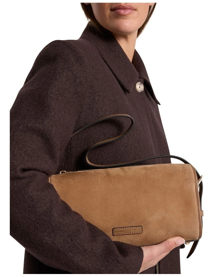 Harriet Suede Leather Bag in Caramel image 5