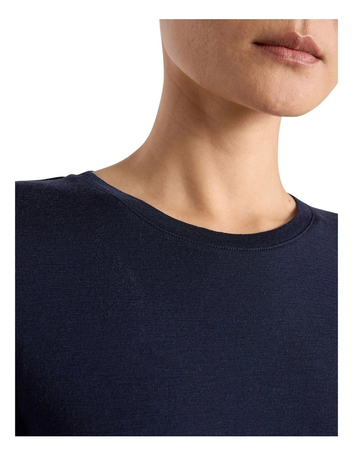 Lorelai Long Sleeves Babywool Top in Midnight image 3