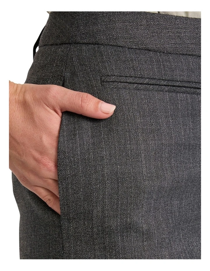 Domini Pinstripe Wide Leg Pant in Charcoal Stripe image 3
