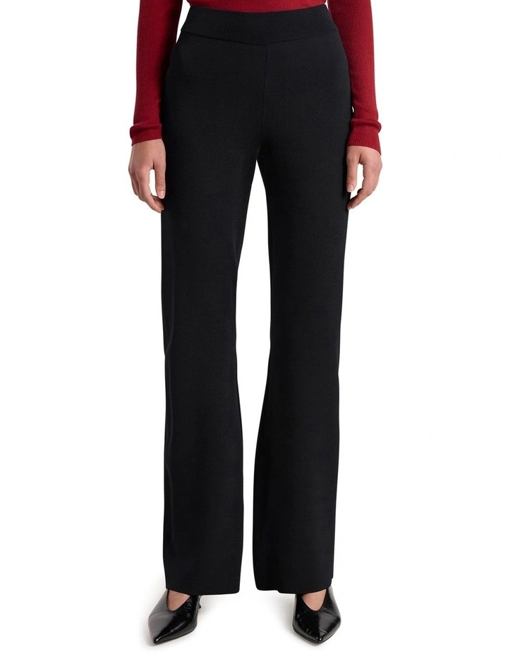 Margot Milano Knit Pant in Black image 2