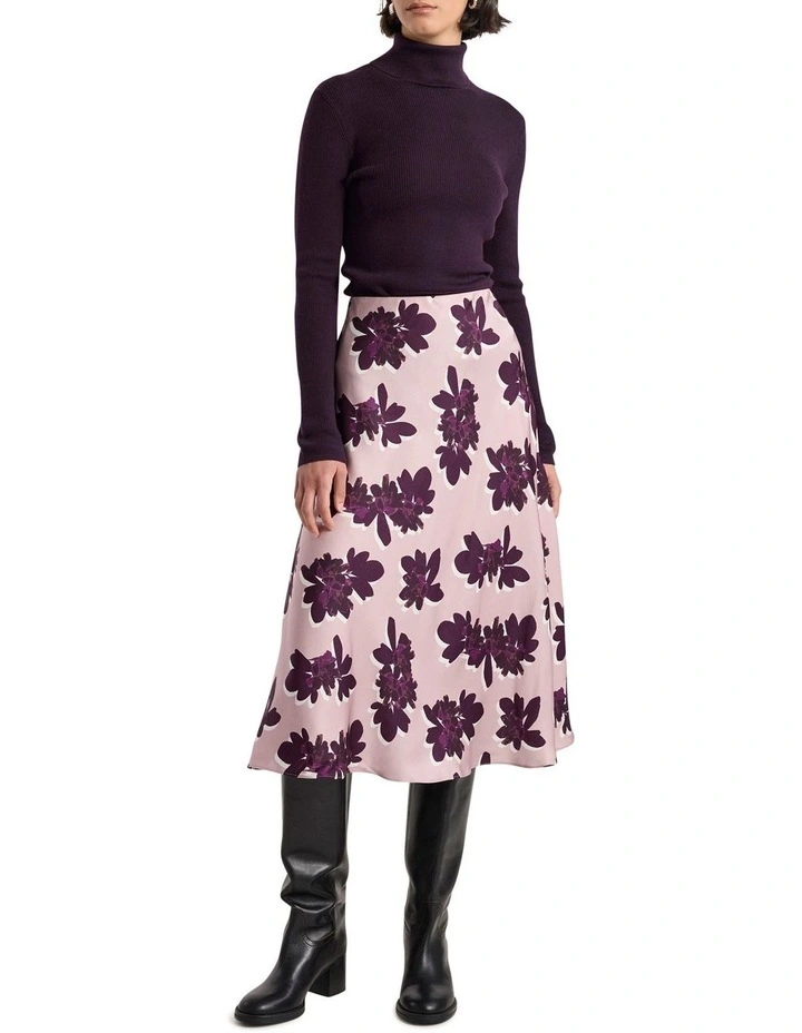Bridget Merino Knit Top in Eggplant image 2