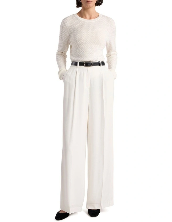 Nora Wool Blend Knit in Ivory image 2