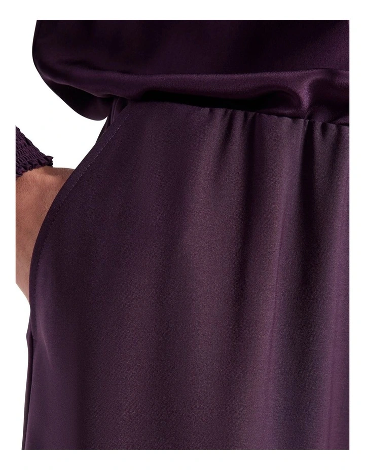 Julia Wide Leg Pant in Eggplant image 4