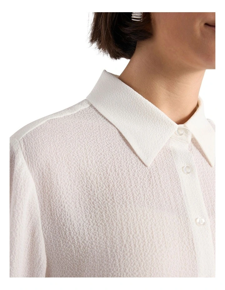 Carlton Shirt in Ivory image 3