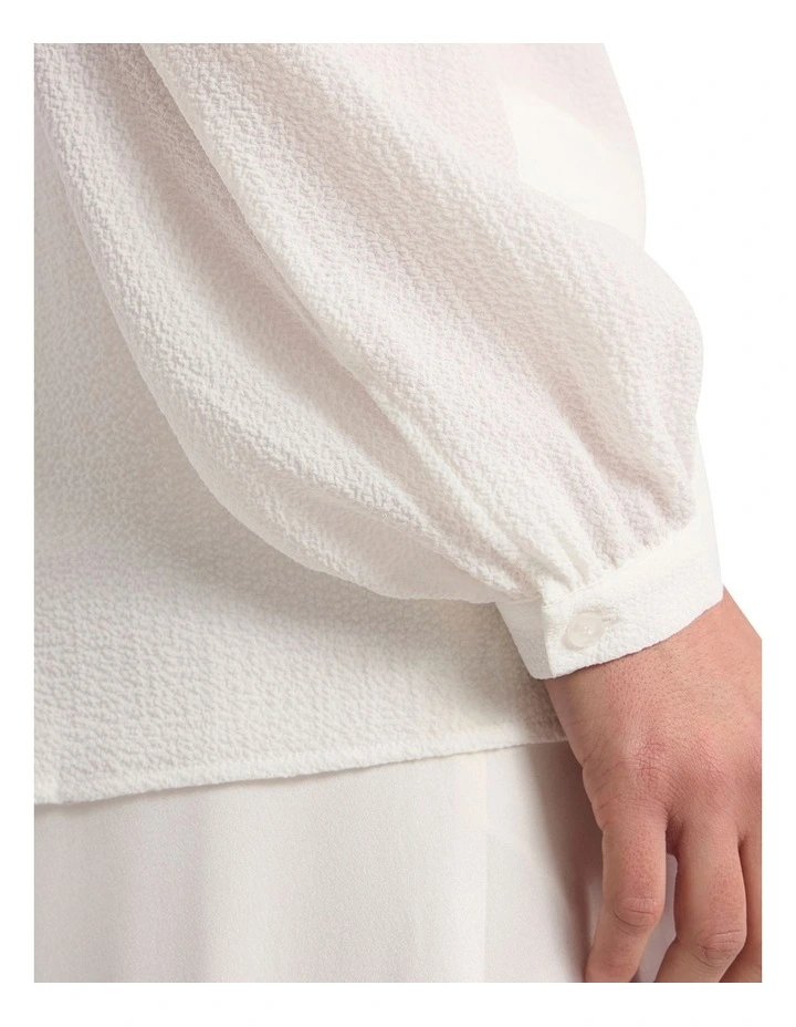 Carlton Shirt in Ivory image 4