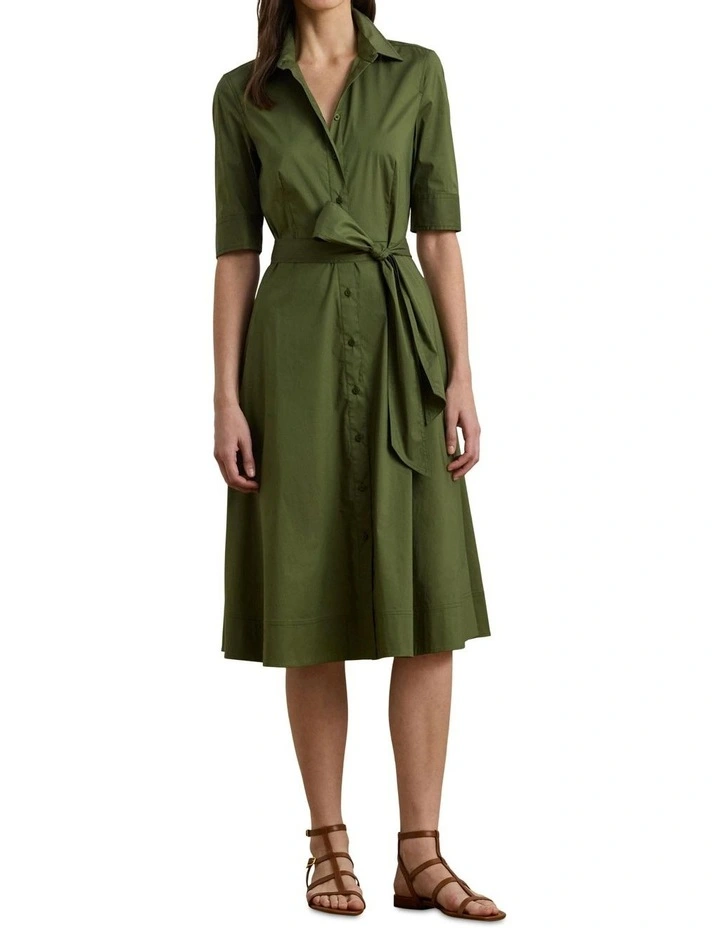 Cotton-Blend Shirtdress image 3