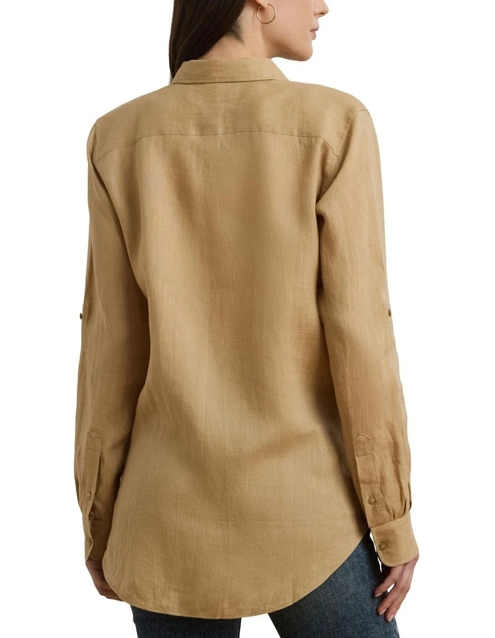 Relaxed Fit Linen Shirt image 2