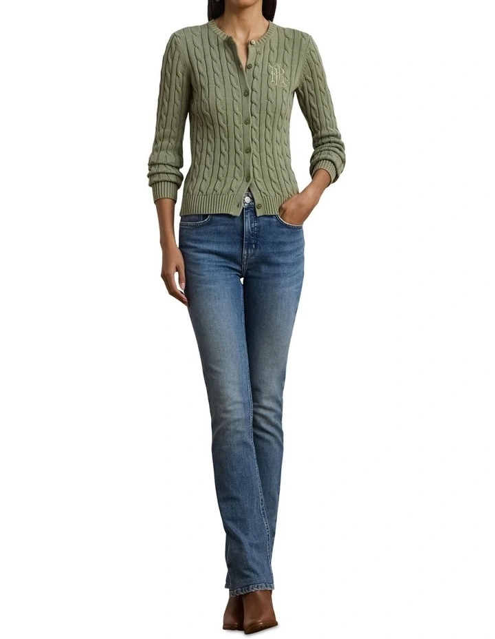 Cable-Knit Cotton Cardigan image 3