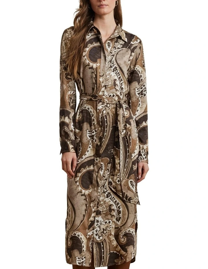 Paisley Twill Shirtdress image 1