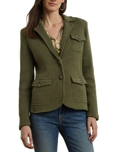 Cotton Sweater Blazer