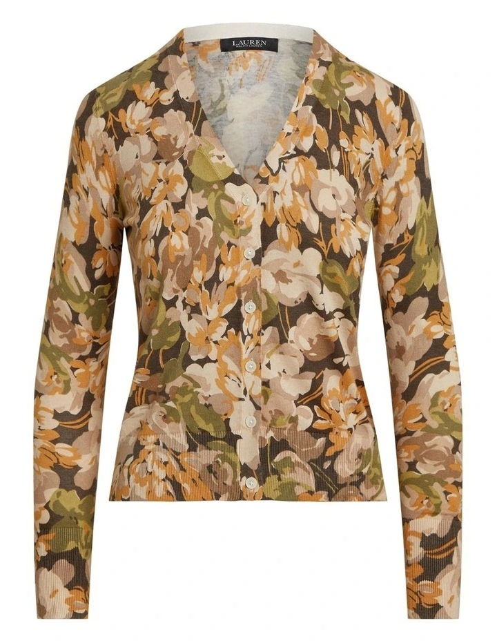Floral Cotton-Blend Cardigan image 1