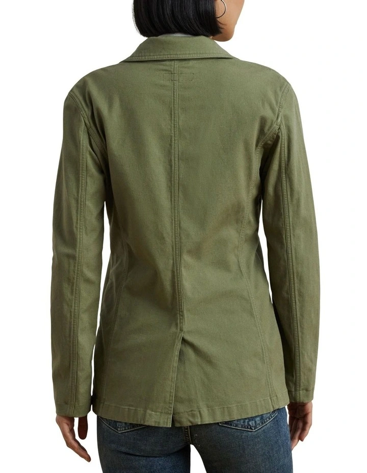 Stretch Cotton Canvas Blazer image 2
