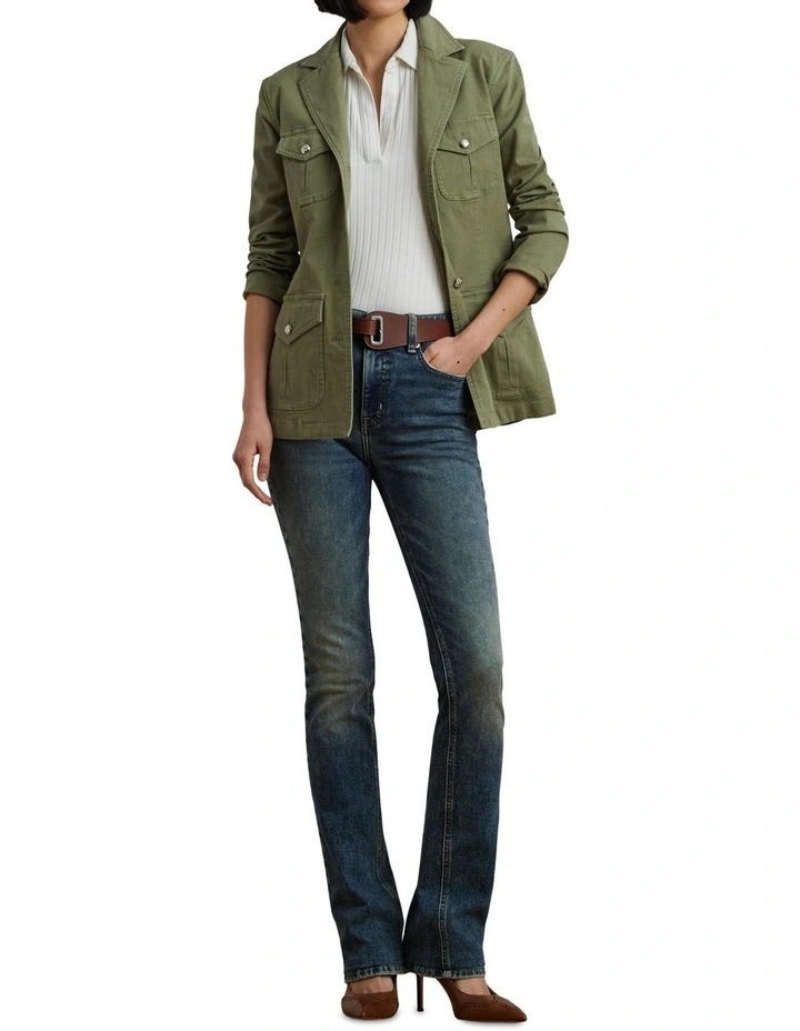 Stretch Cotton Canvas Blazer image 3