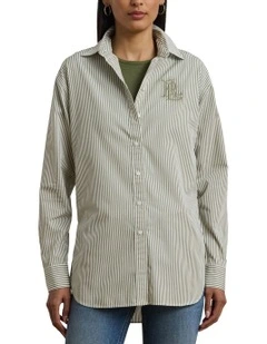 Relaxed Fit Striped Broadcloth Shirt