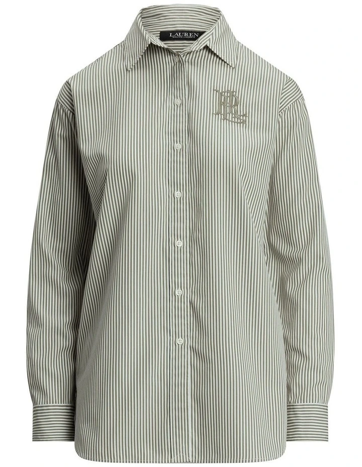Relaxed Fit Striped Broadcloth Shirt image 4