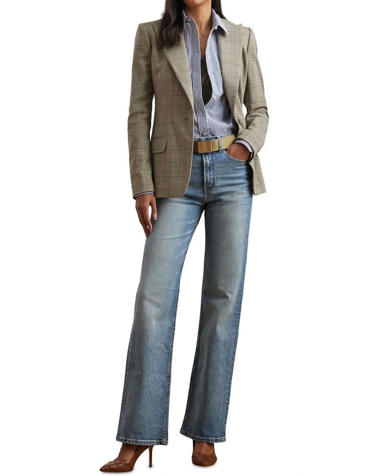 Glen Plaid Cotton-Blend Twill Blazer image 3