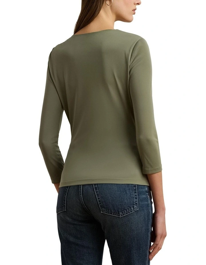 Stretch Jersey Asymmetrical Top image 2