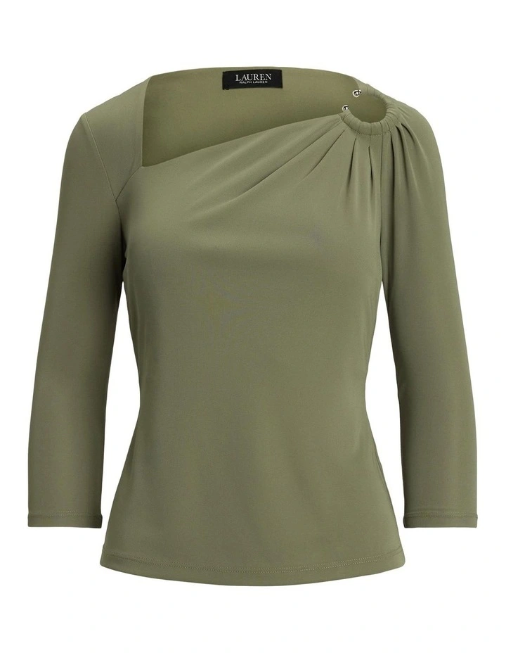 Stretch Jersey Asymmetrical Top image 4