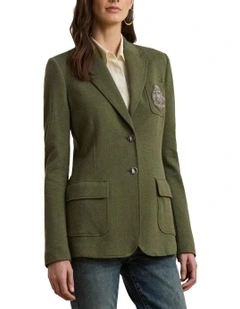 Bullion Stretch-Cotton Jacquard Blazer