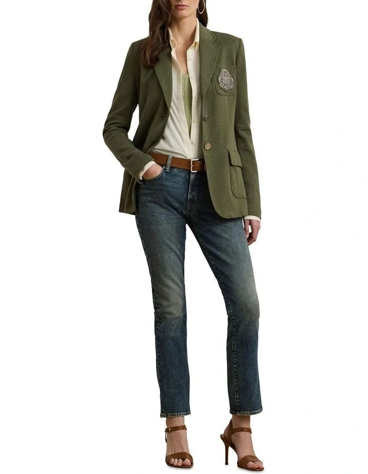Bullion Stretch-Cotton Jacquard Blazer image 3