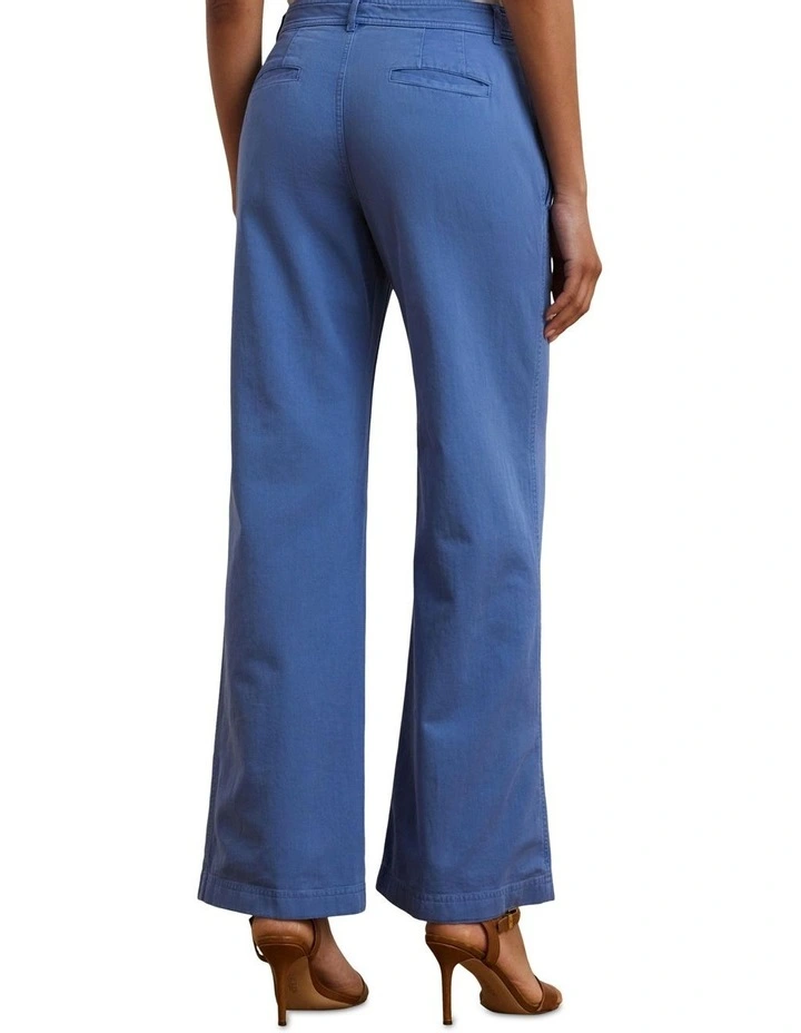 Cotton Twill Wide-Leg Pant image 2