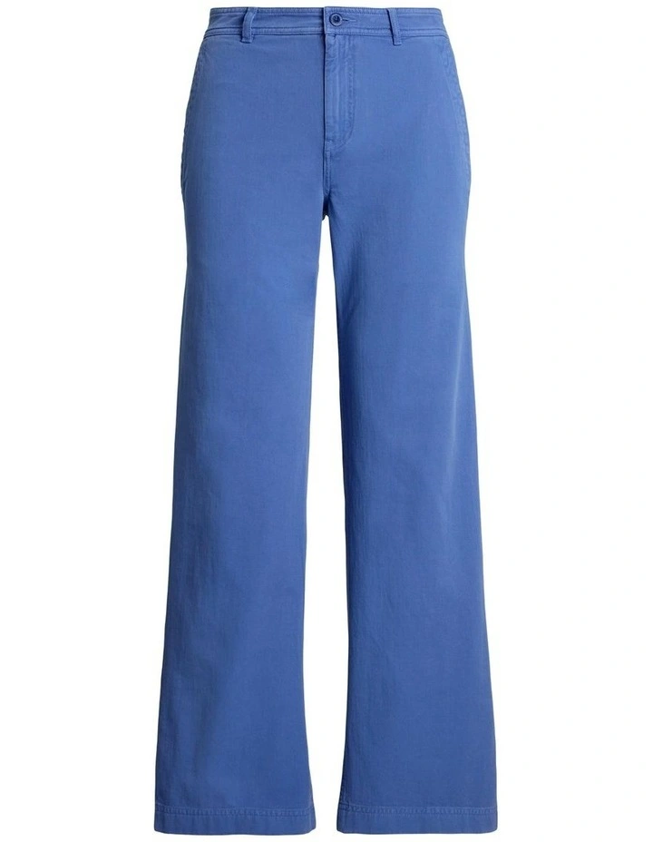 Cotton Twill Wide-Leg Pant image 4