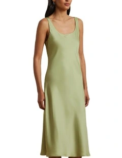 Charmeuse Sleeveless Cocktail Dress