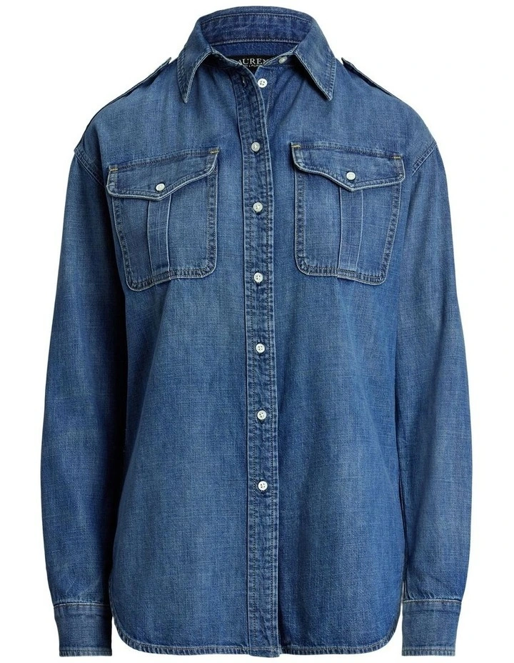 Relaxed Fit Denim Shirt image 4