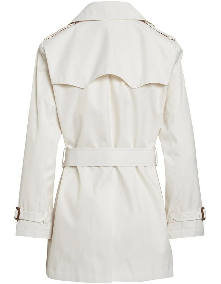 Double-Breasted Cotton-Blend Trench Coat image 2