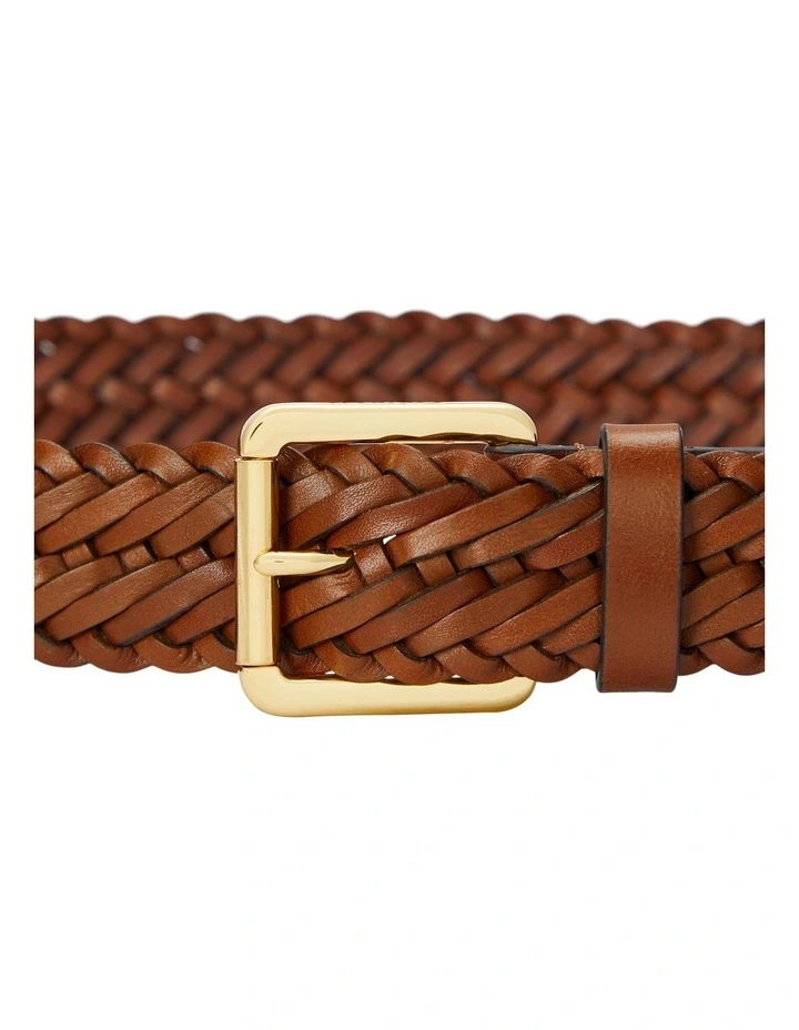 Braided Vachetta Leather Belt image 2