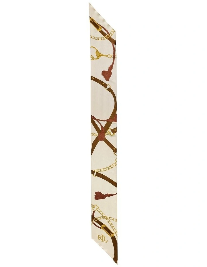 Belting-Print Silk Scarf image 2